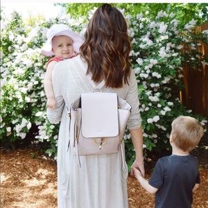 Vegan leather backpack